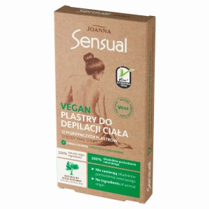 Plastry z woskiem do depilacji do ciała Joanna vegan 12 szt.