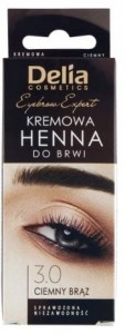 DELIA Henna kremowa do brwi 3.0 ciemny brąz 15ml 10.2024