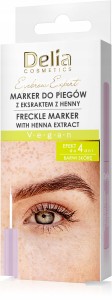 DELIA Trwały marker do naturalnych piegów z ekstraktem z henny, 4ml