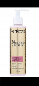 Perfecta 24K Gold&Rose Oil Luksusowy Krem do rąk 195ml