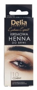 DELIA Henna kremowa do brwi 1.0 czarny 15ml